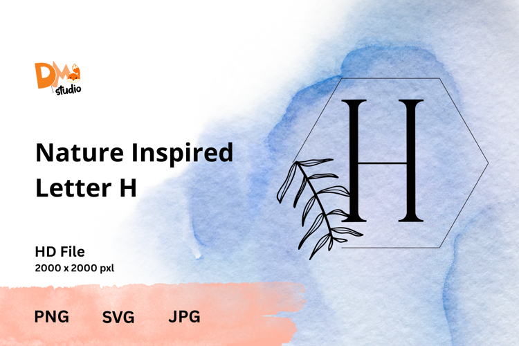 Leaf Monogram Svg Image 19