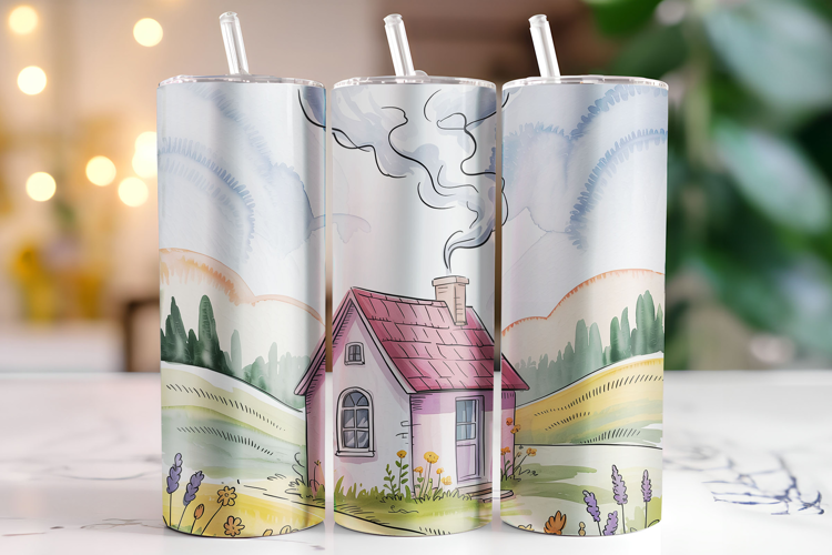 House Tumbler Wrap | Sublimation | Tumblers