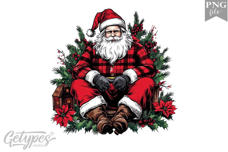 Christmas Santa Clipart Design - High Quality 300 Dpi