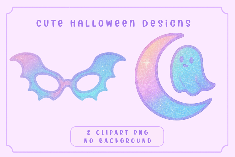 Cute Halloween Clipart PNG |Halloween Ghost and moon, Mask