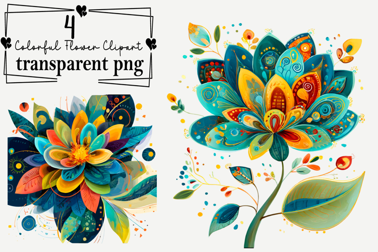 Watercolor Flower Clipart Image 6