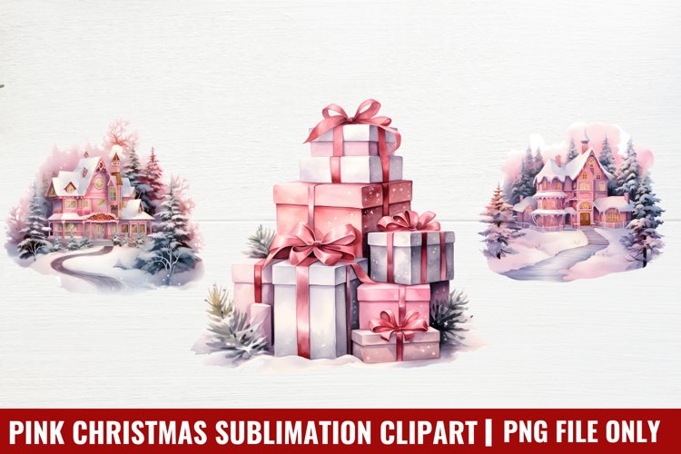 Christmas Watercolor Clipart Image 3