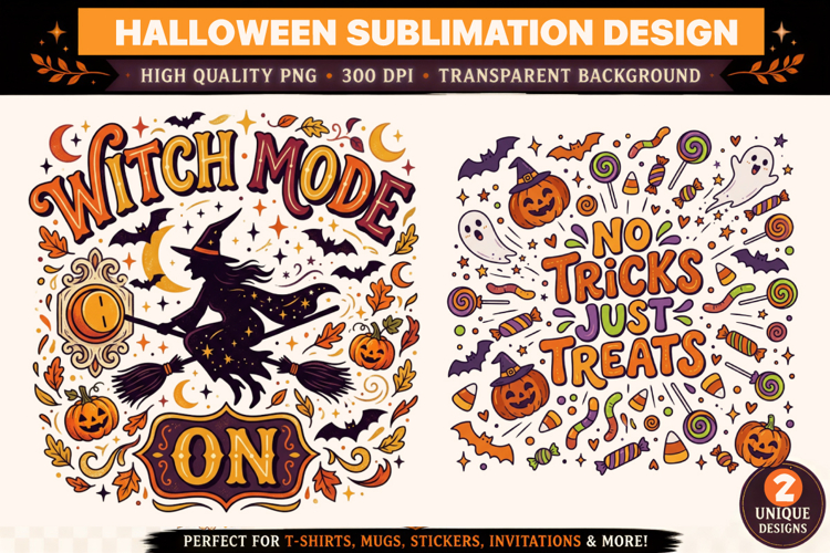 Halloween, Witch Halloween & Candy Halloween Sublimation PNG