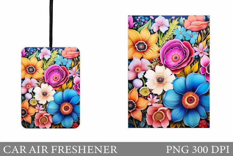Flowers Car Air Freshener. 3D Flowers Car Air Freshener