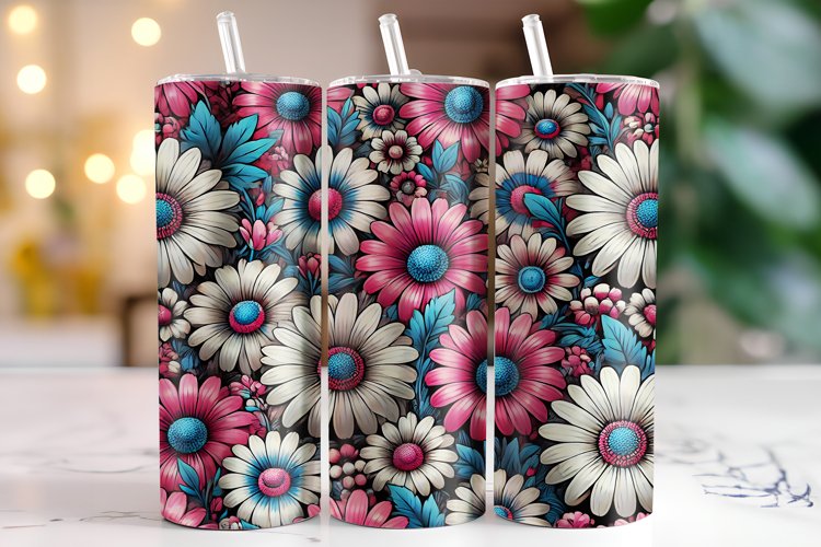 Flowers Tumbler Wrap | Sublimation | Tumblers