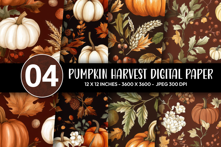 Pumpkin Harvest Digital Paper