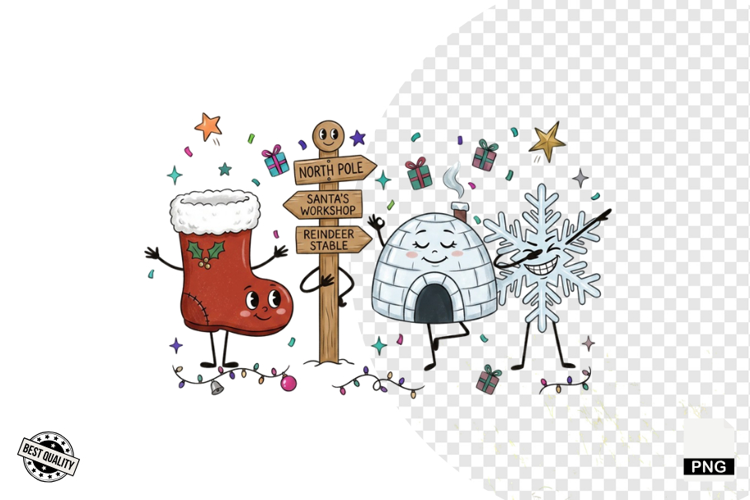 Cartoonish Christmas Clipart