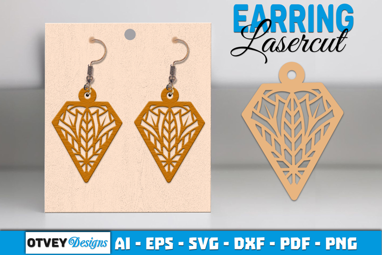 Mandala Earring Lasercut