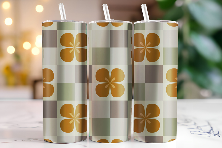 Floral Pattern Tumbler Wrap | Sublimation | Tumblers