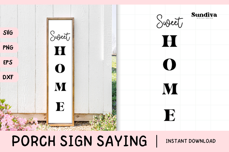 Home Sweet Home Porch Sign Svg Image 8