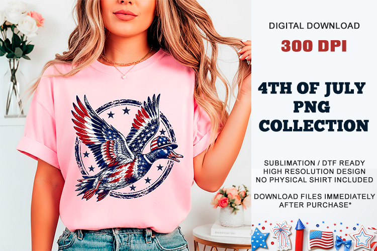 Merica Mallard Duck PNG | Sublimation DTF
