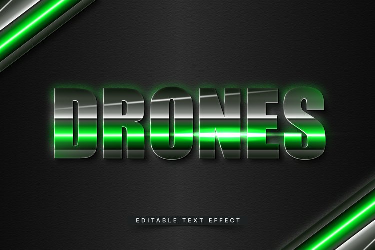 Editable Text Effect for Illustrator. Vector Graphic styles example image 1