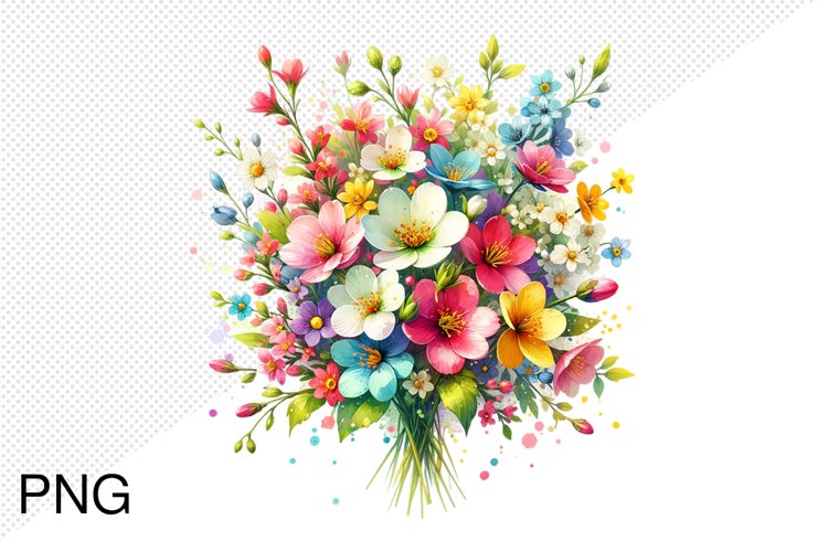 Spring Flowers Clipart Image 4