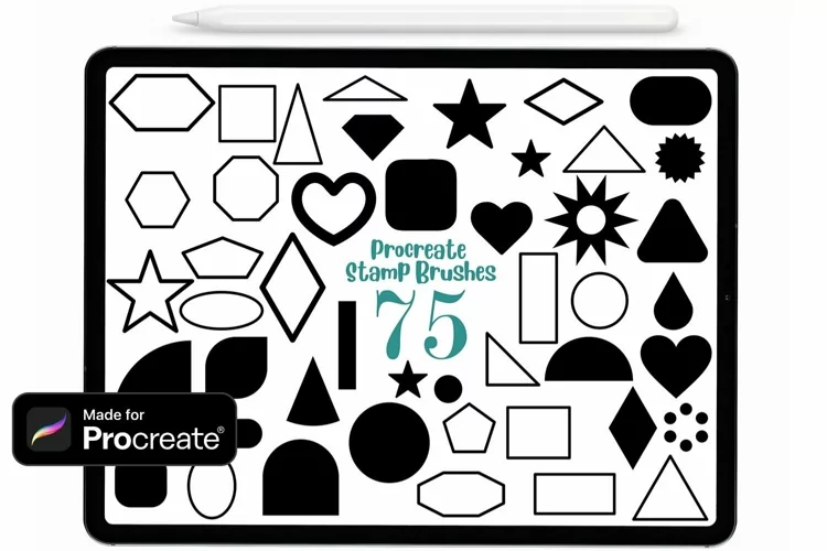Procreate Shape Brush, Procreate Brushes