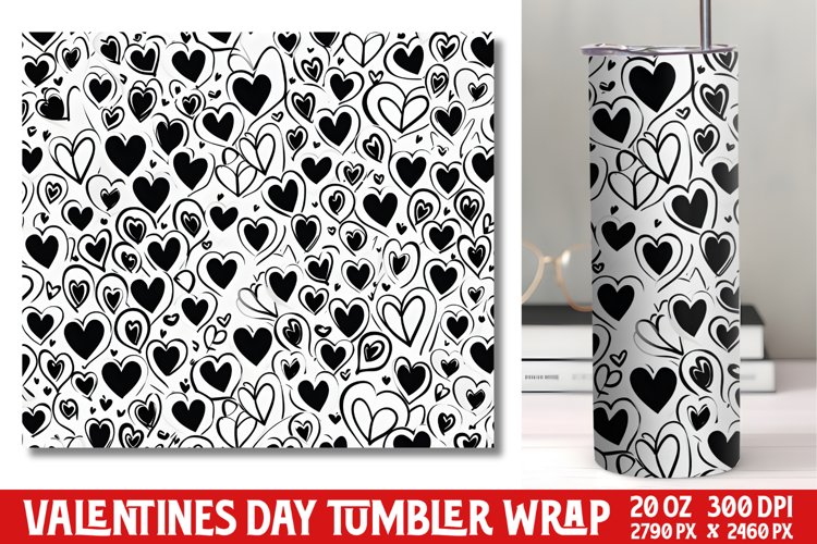 Valentines Day Tumbler Wrap