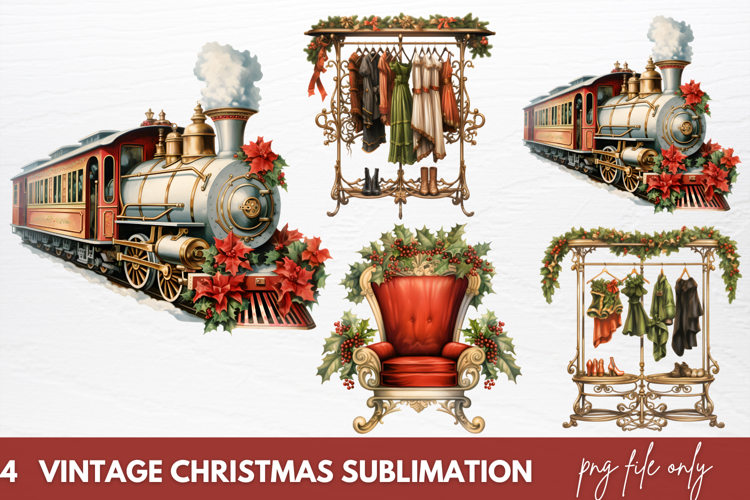 Vintage Christmas Clipart Image 12