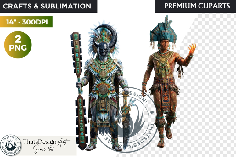 Aztec Deities Pantheon Cliparts | Ancient Mythology gods PNG