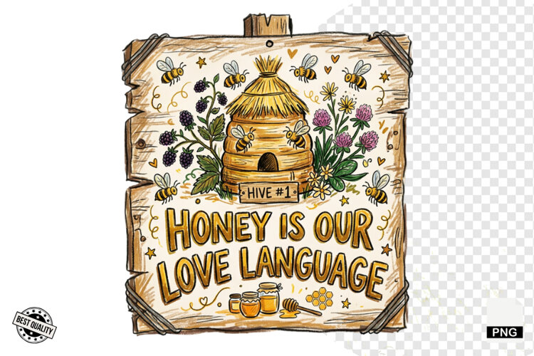 Beekeeping Bees Signs PNG example image 1