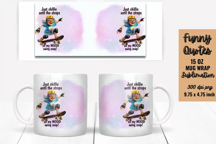 Funny Mug Wrap Sublimation, Mug Wrap PNG