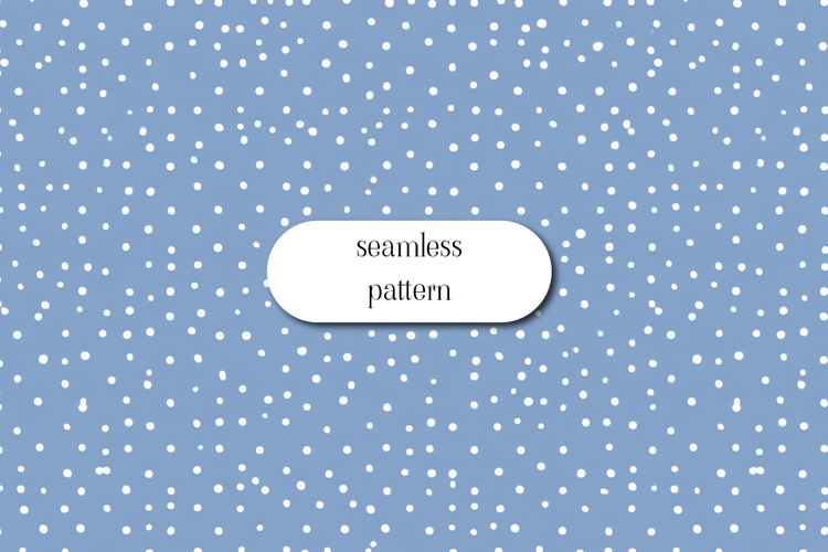 Blue Polka Dot Seamless Pattern Soft Minimal Design Art