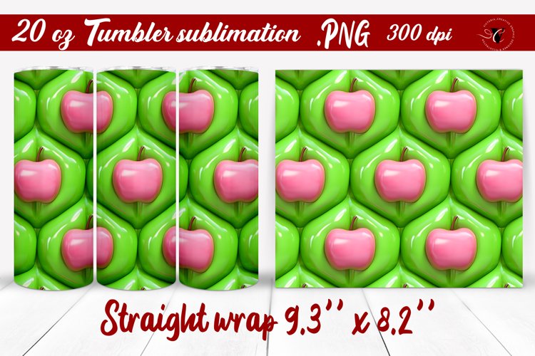 20 Oz Sublimation Tumbler Wrap Image 10