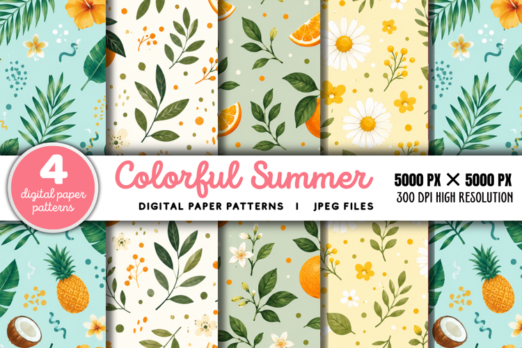 Summer Digital Paper Image 15