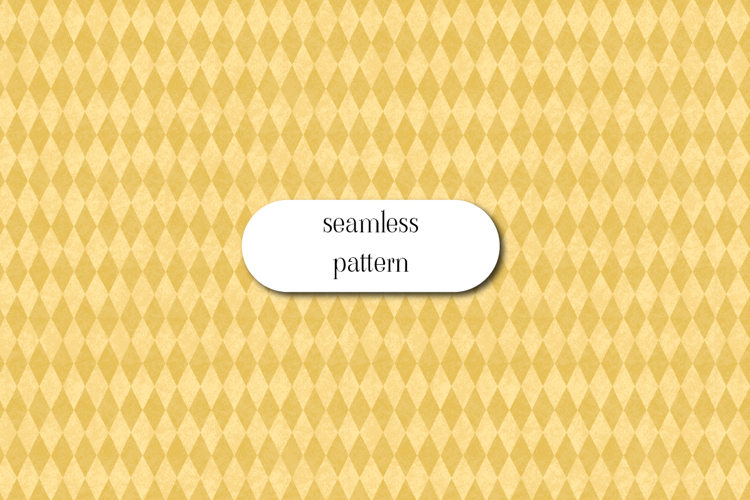 Golden Harlequin Diamond Seamless Pattern Vintage Background