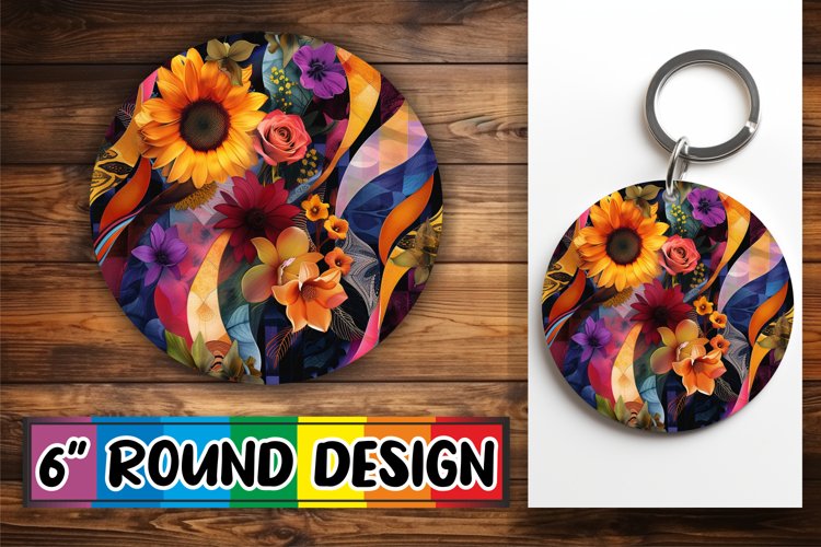 Stylish Petal Car Coaster Sublimation