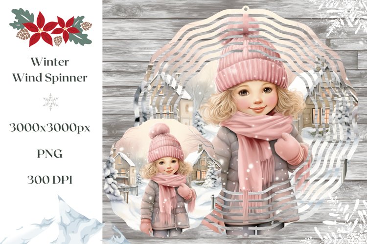 Christmas Wind Spinner Sublimation, Christmas Spinner Design