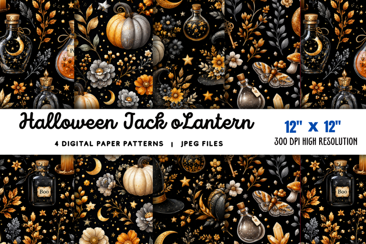 Halloween Scrapbook Paper Image 3