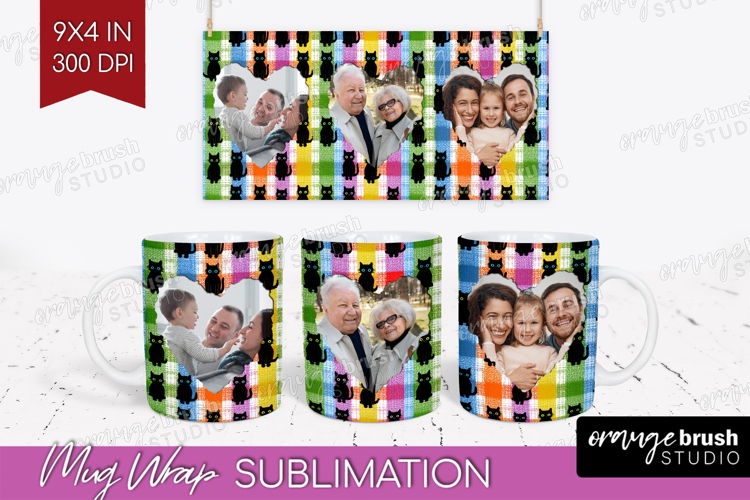 Halloween Photo Mug Wrap PNG - Spooky Picture Frame Mug example image 1
