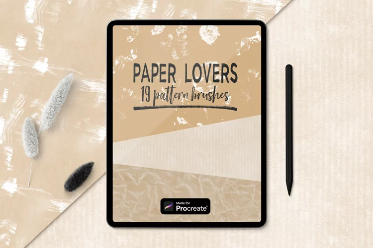 Procreate Paper Brushes Texture Add Ons Bundle Pack Digital