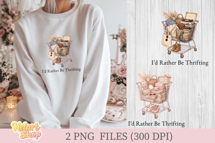 I’d Rather Be Thrifting PNG