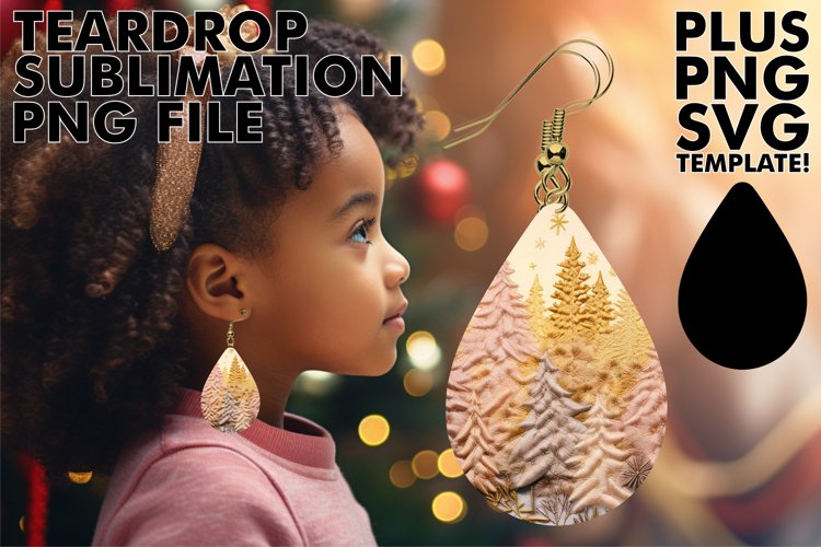 Forest Fantasy: Christmas Teardrop Earrings
