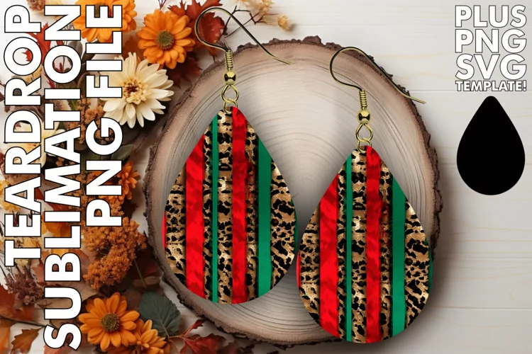 Colorful Leopard Print Treasures: Sublimation Earrings