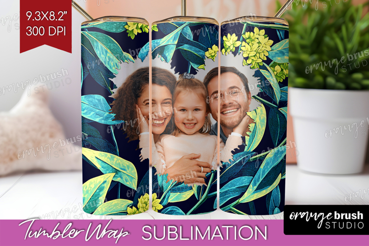 Eucalyptus Photo Tumbler PNG - Botanical Picture Tumbler