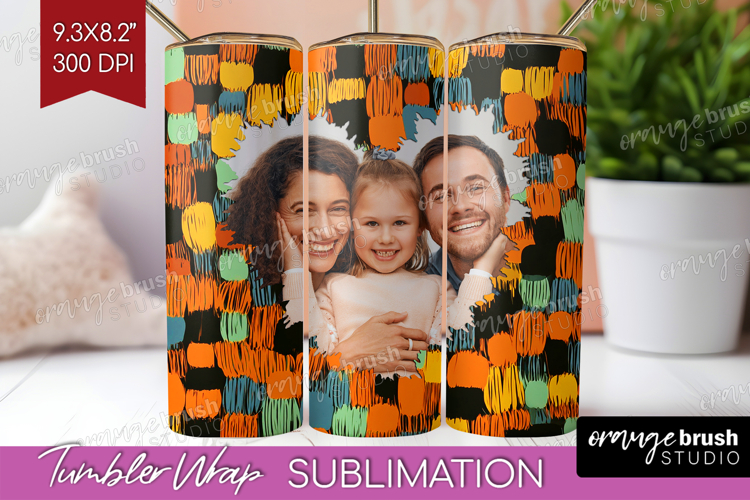 Halloween Photo Tumbler PNG - Brush Stroke Picture Tumbler