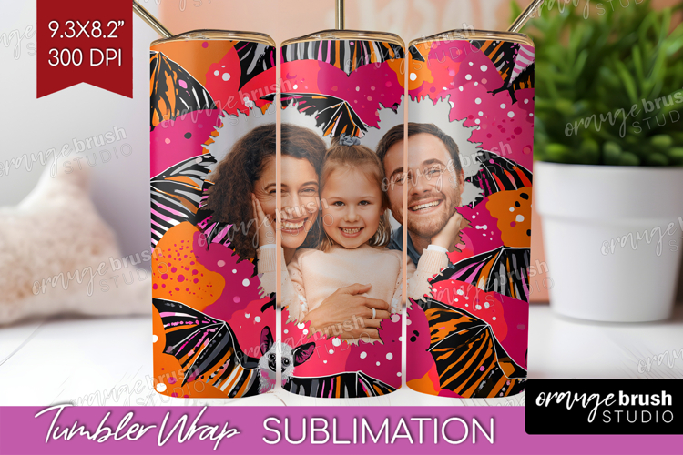 Halloween Photo Tumbler PNG - Brush Stroke Picture Tumbler