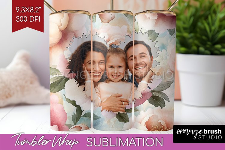 Flowers Photo Tumbler PNG - Floral Picture Tumbler Wrap