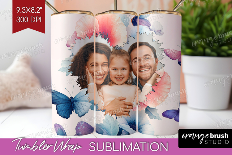 Floral Photo Tumbler PNG - Sping Flowers Picture Tumbler
