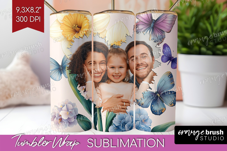 Floral Photo Tumbler PNG - Sping Flowers Picture Tumbler