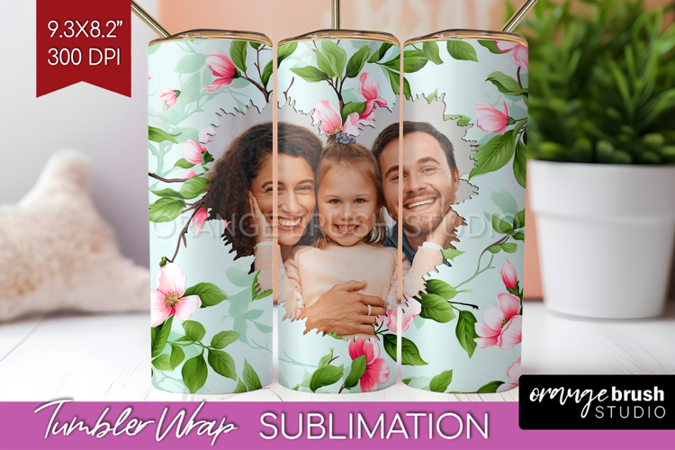 Spring Photo Tumbler PNG - Flowers Picture Tumbler Wrap