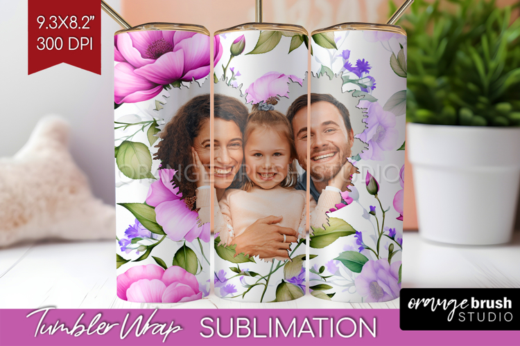 Spring Photo Tumbler PNG - Flowers Picture Tumbler Wrap