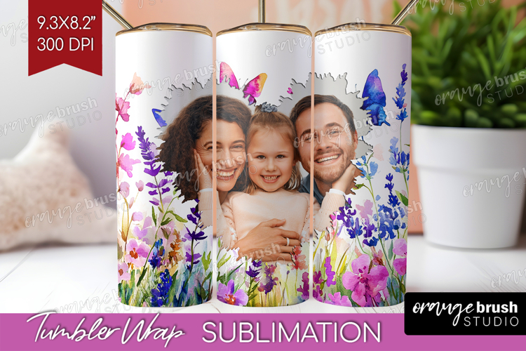 Wildflowers Photo Tumbler PNG - Summer Flowers Picture Wrap example image 1