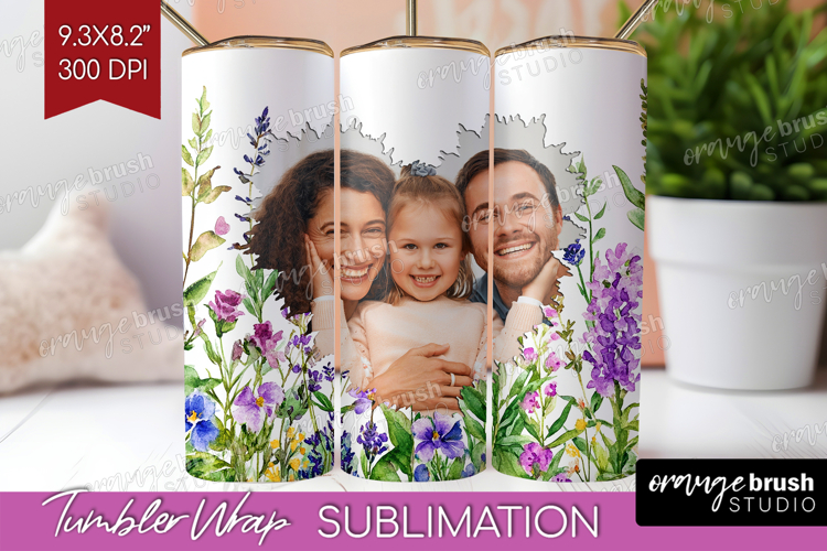 Wildflowers Photo Tumbler PNG - Summer Flowers Picture Wrap example image 1