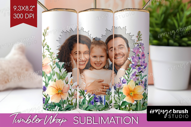 Wildflowers Photo Tumbler PNG - Summer Flowers Picture Wrap example image 1