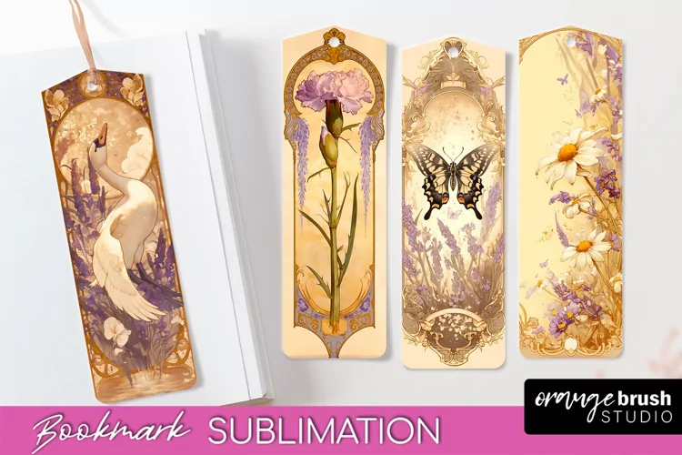 Vintage Scrapbook Bookmark Sublimation - Ephemera Bookmarks