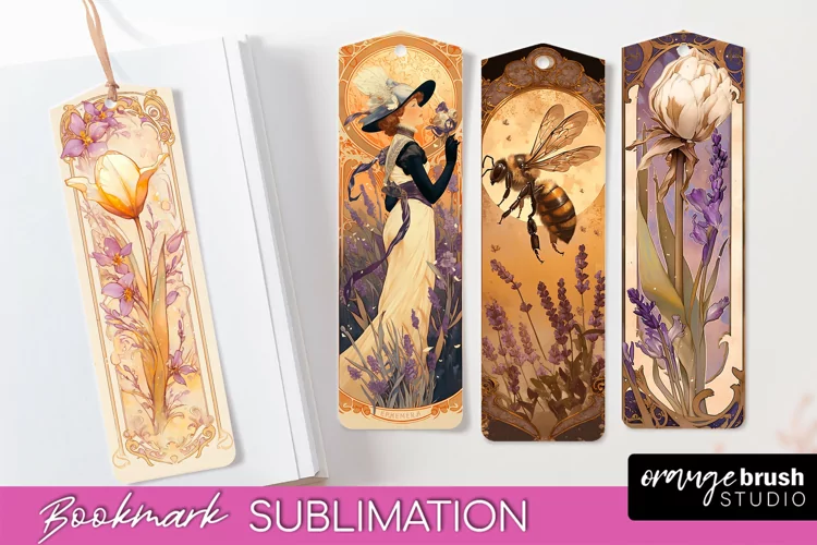 Vintage Scrapbook Bookmark Sublimation - Ephemera Bookmarks