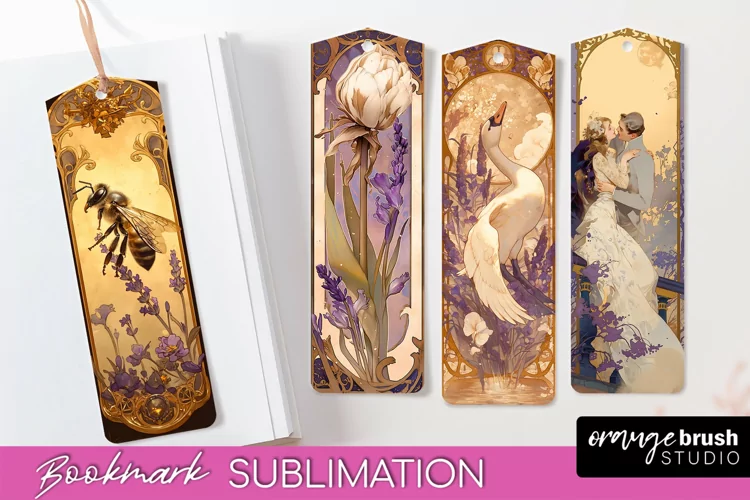 Vintage Scrapbook Bookmark Sublimation - Ephemera Bookmarks