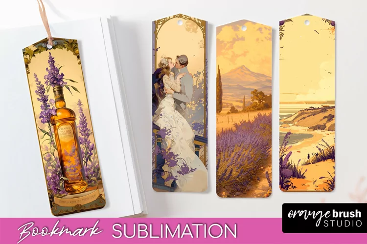 Vintage Scrapbook Bookmark Sublimation - Ephemera Bookmarks